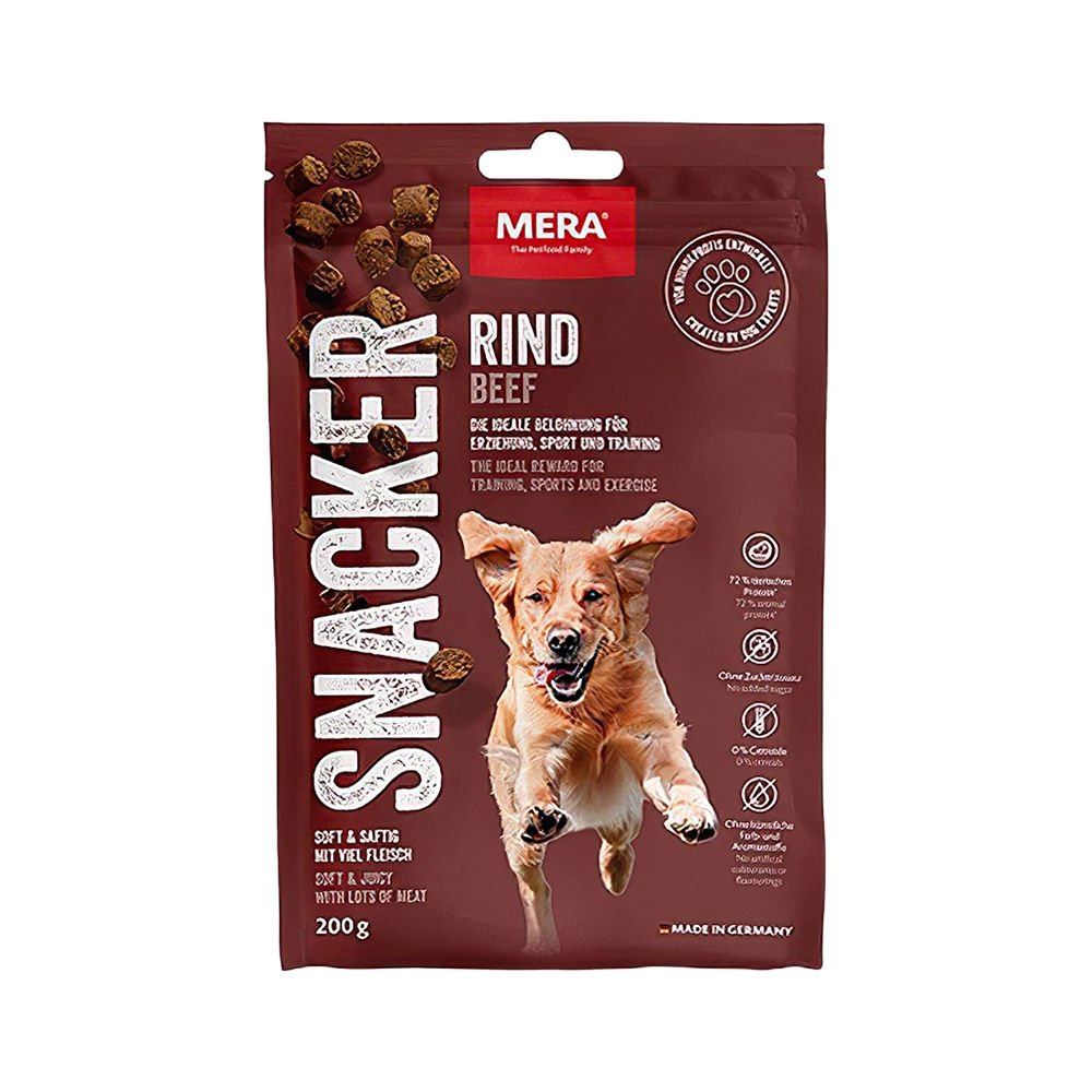 Mera Snacker Sığır Etli Yumuşak Köpek Ödül Maması (200 g)