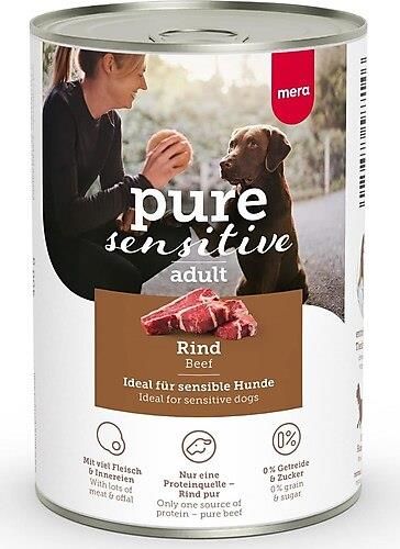 Mera Pure Sensitive Sığır Etli Yetişkin Köpek Konserve Maması (400 g)