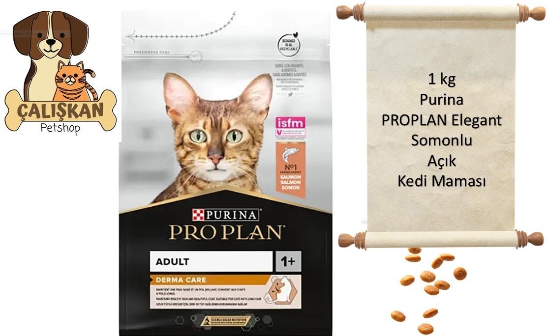 Purina Pro Plan Elegant Somonlu Açık Yetişkin Kedi Maması 1 Kg