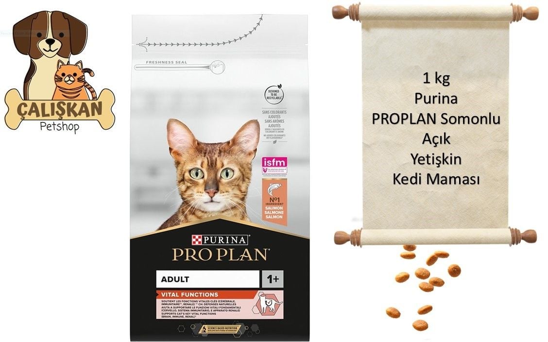 Purina Pro Plan Somonlu Açık Yetişkin Kedi Maması 1 Kg