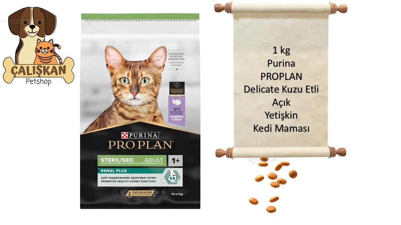 Purina Pro Plan Delicate Kuzu Etli Açık Yetişkin Kedi Maması 1 Kg