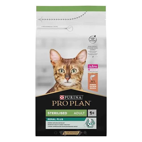 Purina Pro Plan Renal Plus Somonlu Kısırlaştırılmış Kedi Maması (10 KG )