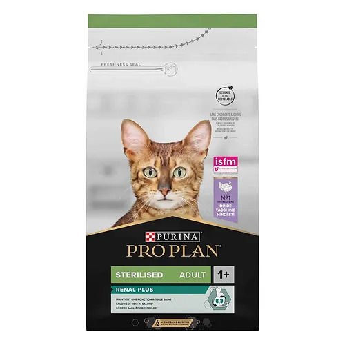 Purina Pro Plan Renal Plus Hindi Etli Kısırlaştırılmış Yetişkin Kedi Maması (1,5 kg)