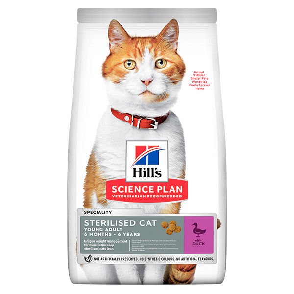 Hill's Science Plan Ördek Etli Kısırlaştırılmış Kedi Maması (10 kg)