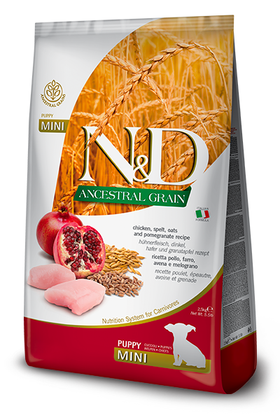 N&D Tahılsız, Tavuk Etli & Narlı Küçük Irk Yetişkin Köpek Maması (2,5 kg)
