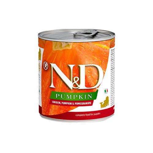 N&D Pumpkin Bal Kabaklı, Narlı & Tavuk Etli Yavru Köpek Konserve Maması (285 g)