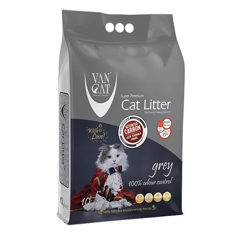 VanCat Aktif Karbonlu İnce Taneli Kedi Kumu (10 L)