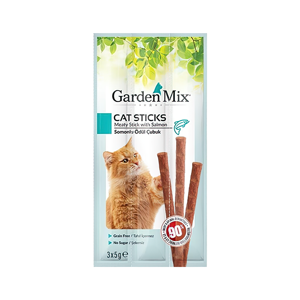 Garden Mix Somonlu Kedi Ödül Çubuğu (3 x 5 g)