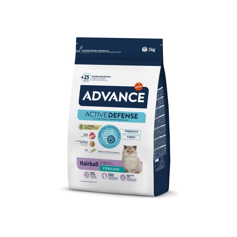 Advance Hairball Tüy Yumağı Önleyen Hindili Kısır Kedi Maması (3 kg)