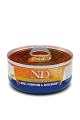 N&D Pumpkin Tahılsız Bal Kabaklı, Kuzu Etli & Yaban Mersinli Yetişkin Kedi Konserve Maması (70 g)