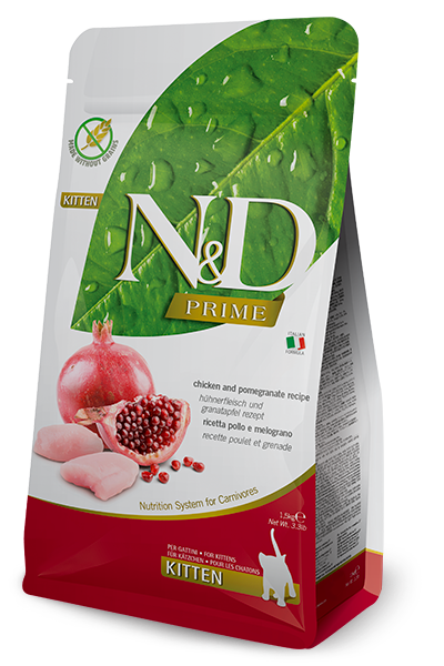 N&D Tahılsız, Tavuk Etli & Narlı Yavru Kedi Maması (1,5 kg)