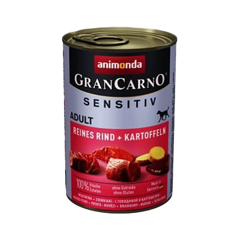 Animonda Gran Carno Sensitive Sığır Etli ve Patatesli Köpek Konserve Maması (400 g)