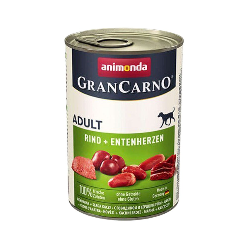 Animonda Gran Carno Hindi Etli ve Ördek Etli Yetişkin Köpek Konserve Maması (400 g)