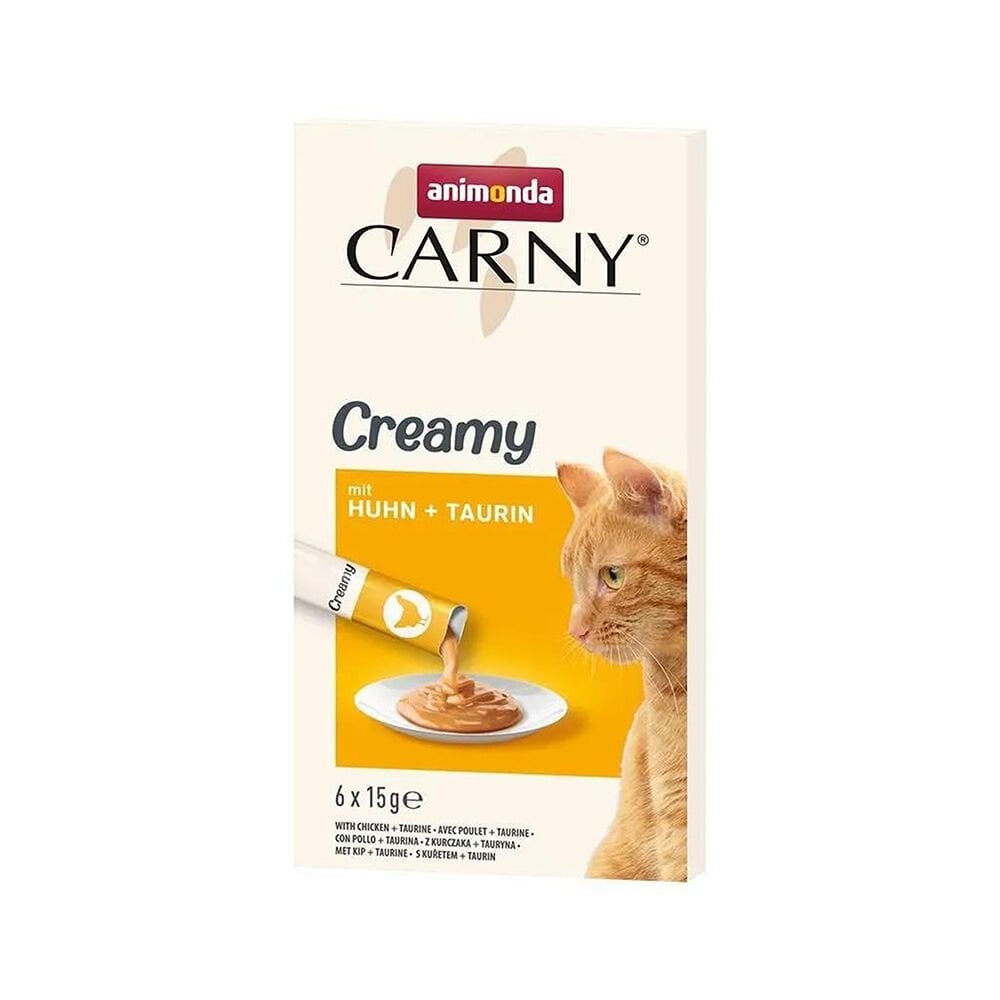 Animonda Snack Carny Tavuk Etli ve Taurin Kedi Kreması Ödül Maması (6 x 15 g)