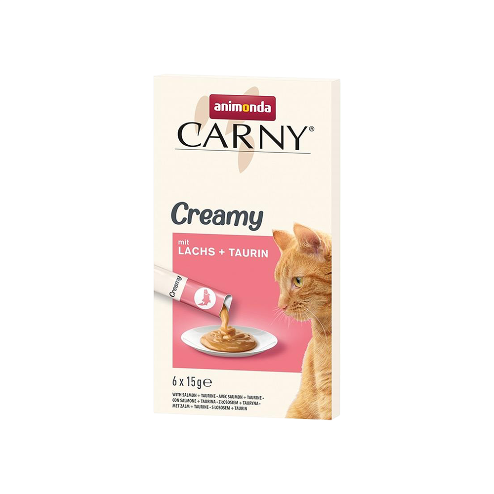 Animonda Snack Carny Somonlu ve Taurinli Kedi Kreması Ödül Maması (6 x 15 g)