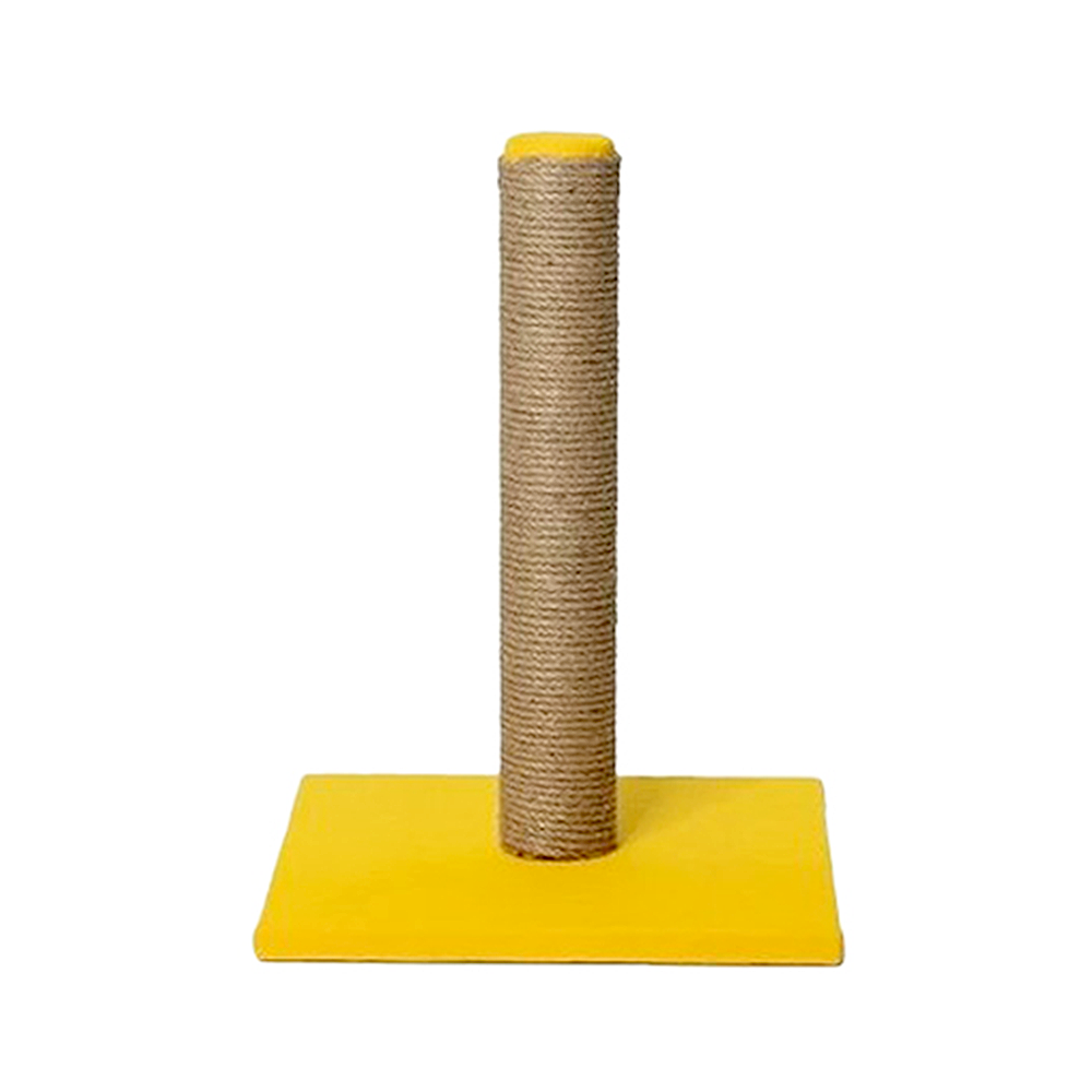 Atlas Tekli Sarı Kedi Tırmalama Tahtası (50 cm)